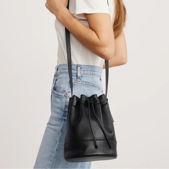 Jenni Kayne Handbags - Mini Leather Drawstring Bag